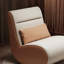 Chaise berçante élégante avec structure en bois