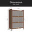 Armoire de 44 po de hauteur à 3 portes basculantes en métal, avec amplement d'espace de rangement pour la chambre à coucher, le bureau, le salon, le couloir et le vestibule