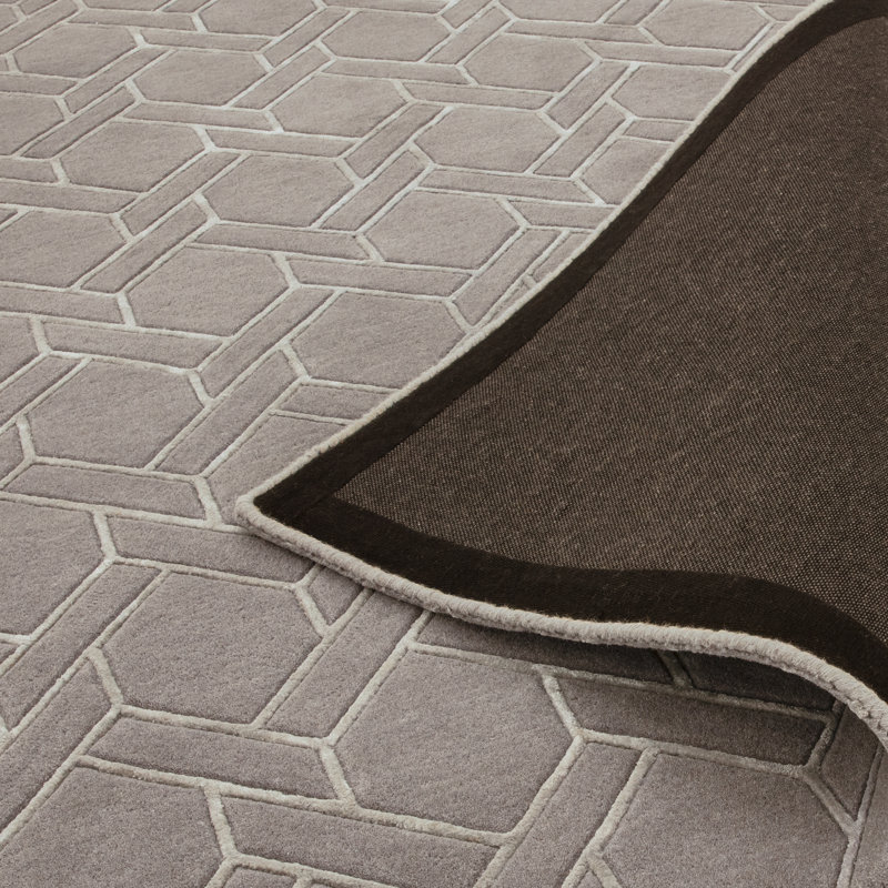 Geometric Hand Woven Area Rug, Rectangle 120 x 170cm