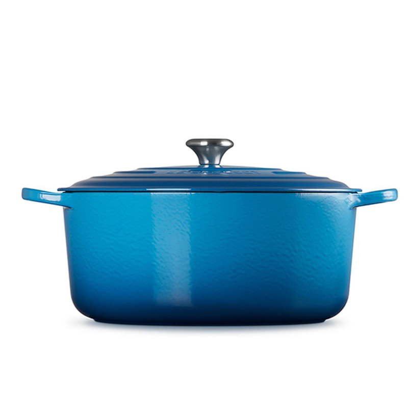 Le Creuset Signature Enameled Cast Iron Round Dutch Oven with Lid, 13.25 quarts, Marseille