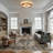 20-inch Vintage Baroque Tiffany Style Ceiling Lamp 4-head Stained Glass Chandelier
