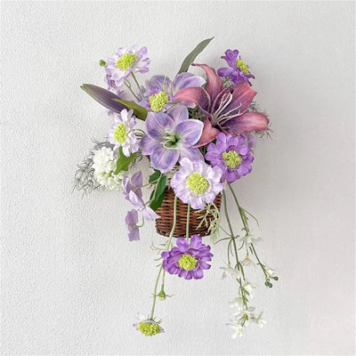 Fleur artificielle murale