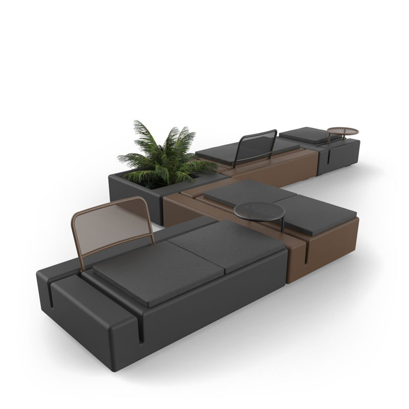 Kes Plastic Planter Box, Black