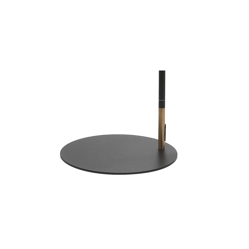 Zurcher 61'' Black/Brass Gold Arched Floor Lamp
