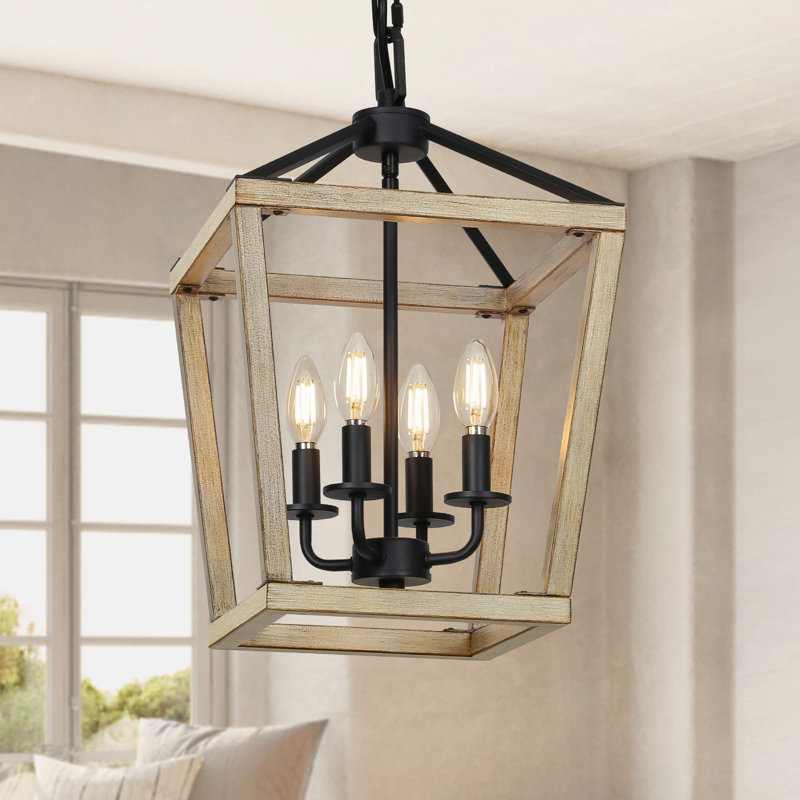 Lustre Ressa, Rustique brossé / chêne