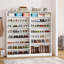 Armoire à chaussures blanche à 31 niveaux de 31,49 po de largeur, rangement robuste-1602094666