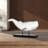 Coastal White Whale Sculpture on Stand (15" Wide)-1473276649