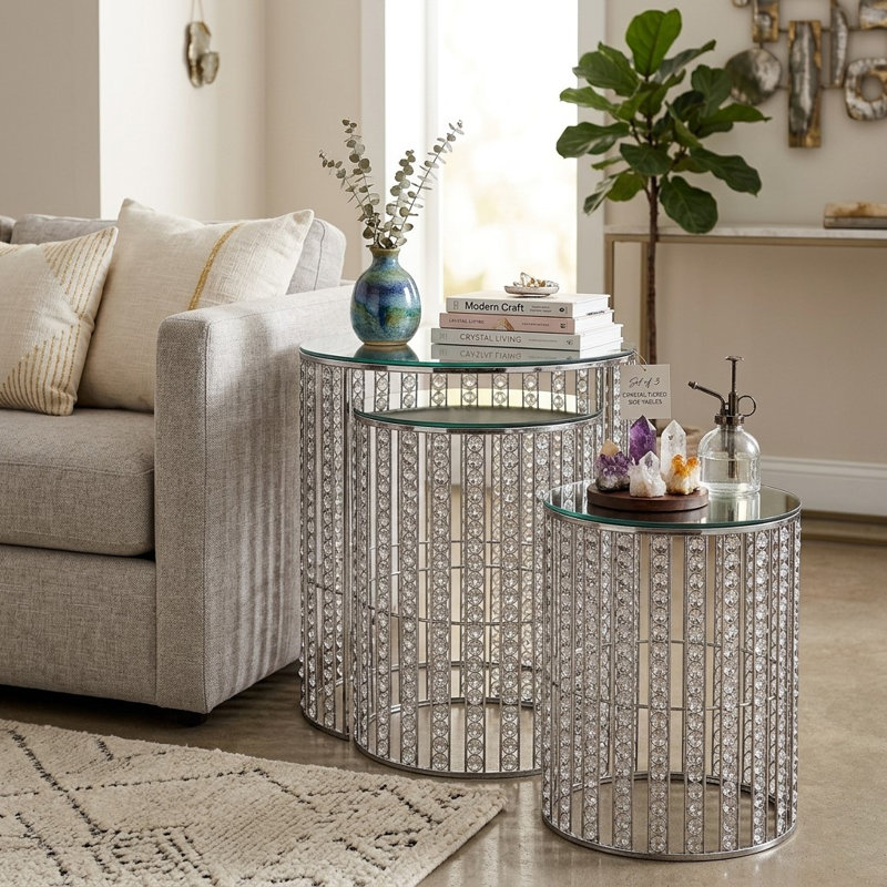 Ensemble de table de bout Donje, Argent