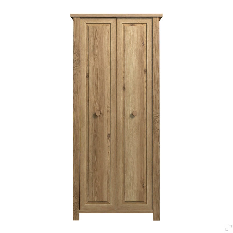 Armoire de rangement de style maison de campagne rustique, finition brune