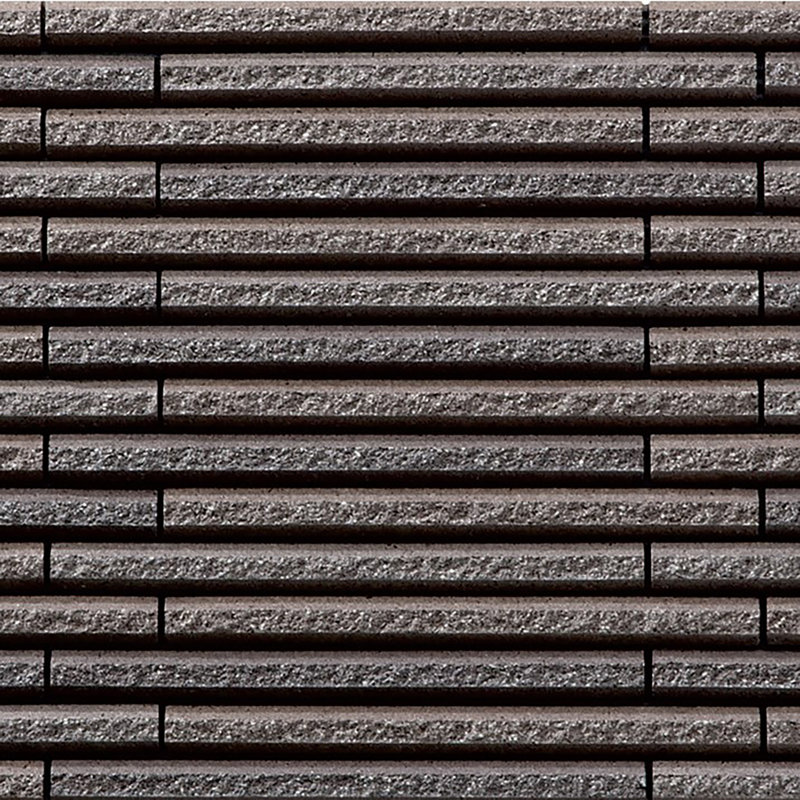 Hosowari Border Singular Tile, Dark Brown