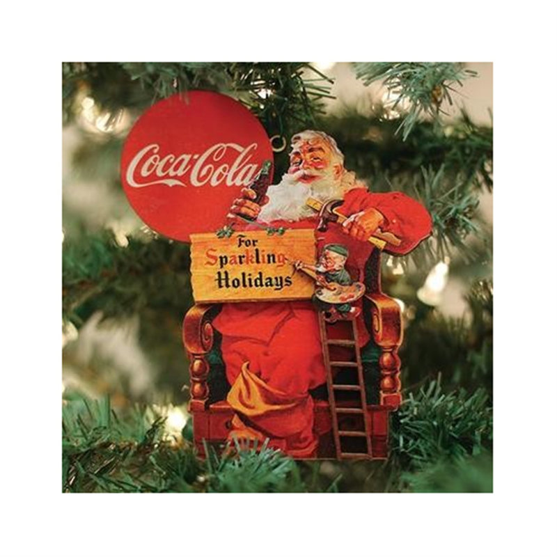 7'' Wood Hanging Figurine Ornament