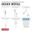 Nicoli Single Hole Bathroom Faucet with Drain Assembly, Single Handle Bathroom Sink Faucet-98303457