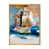 Toile avec cadre flottant or