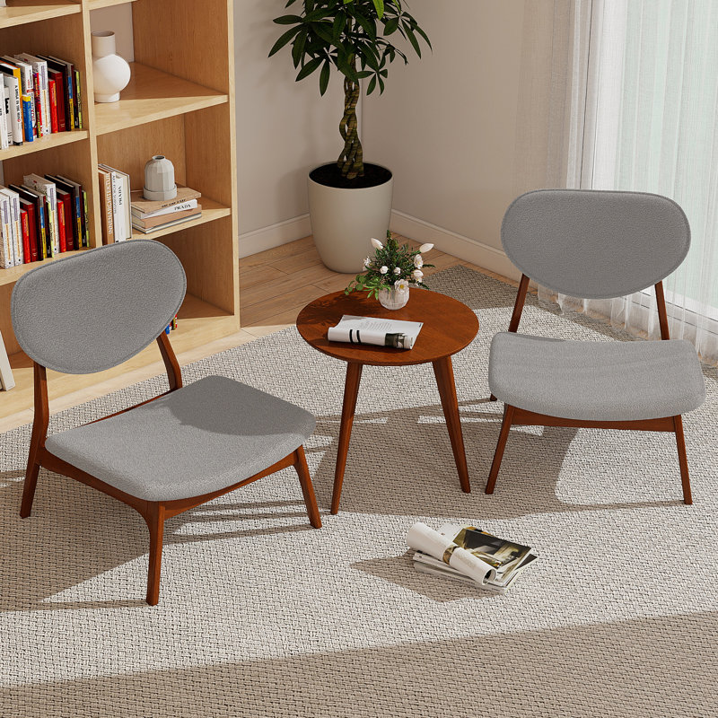Velvet Accent Chair, Grey