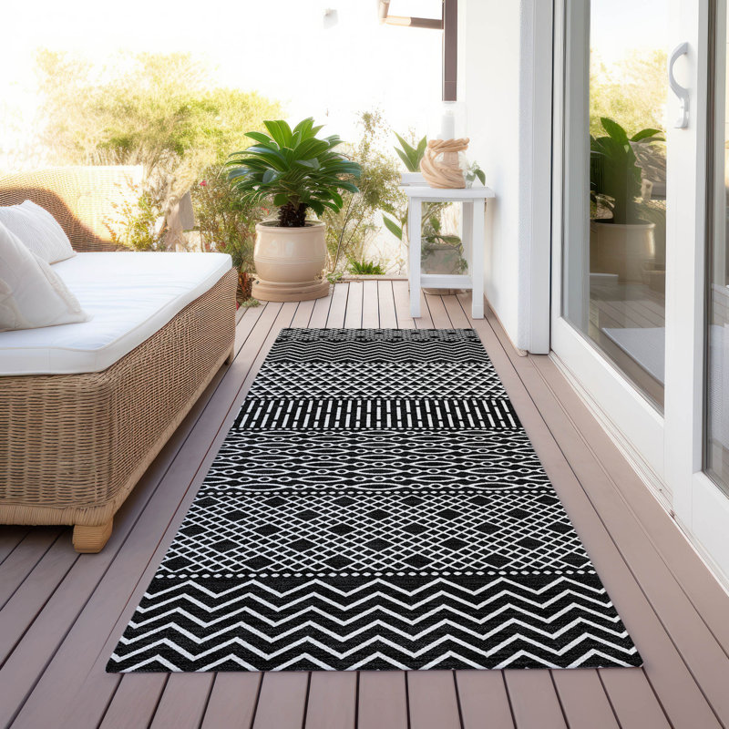 Tisdell Area Rug with Non-Slip Backing, Runner 2'3" x 7'6"