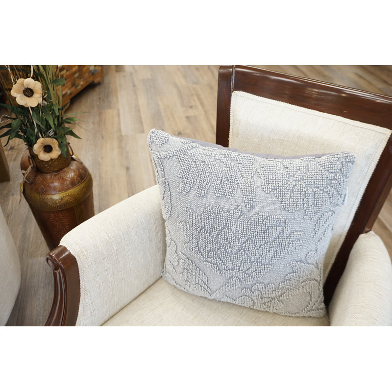 Cotton Blend Throw Pillow