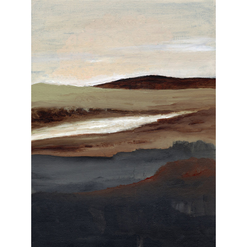 "Serene View", art mural texturé encadré, Blanc, H 14 po x l 10 po