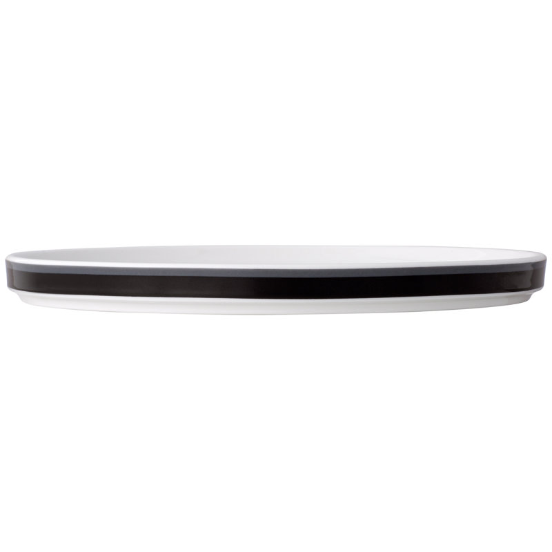 Noritake Colorstax Stripe Dinner Plates, 9 3/4", Black