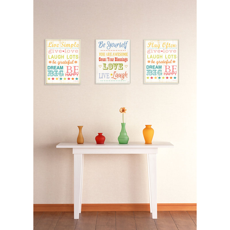 Impression papier « Live simple »
