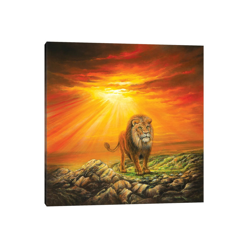 Lion Of Judah by ColorByFeliks - Print on Canvas, Wrapped Canvas, 66.04 cm H x 66.04 cm W