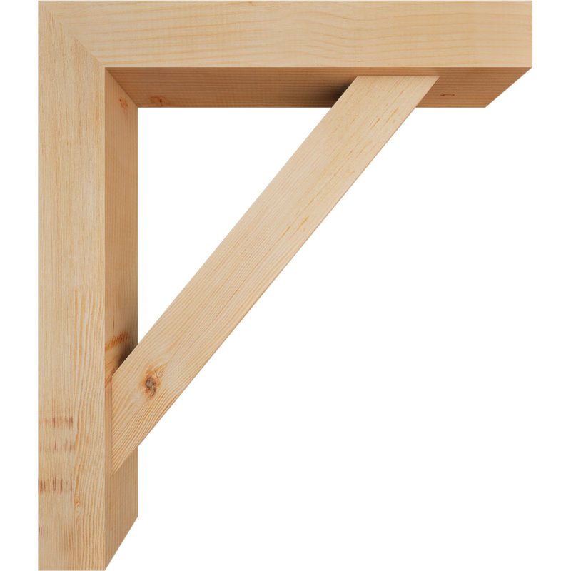 Support de bloc traditionnel avec entretoise décalée, 30 x 26, Sapin Douglas de l 5 1/2 po (lisse)