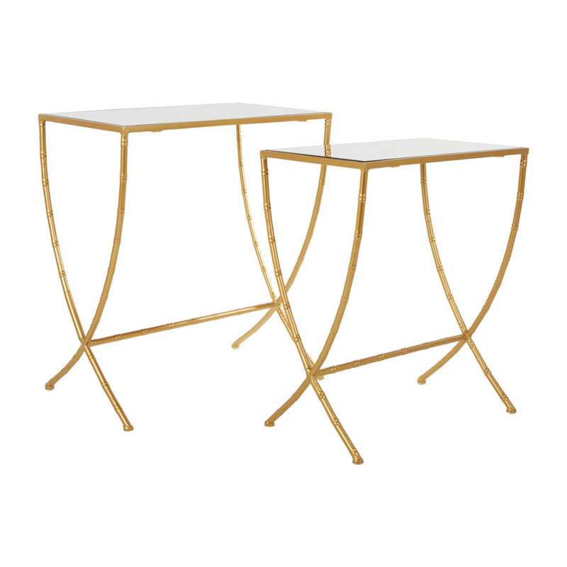 Elizondo Glass Top Nesting Tables