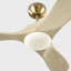  Ventilateur de plafond d'intérieur à DEL Maverick Smart 44 avec tige filetée, pales en chêne blanchi et télécommande portable-442729226-442729224