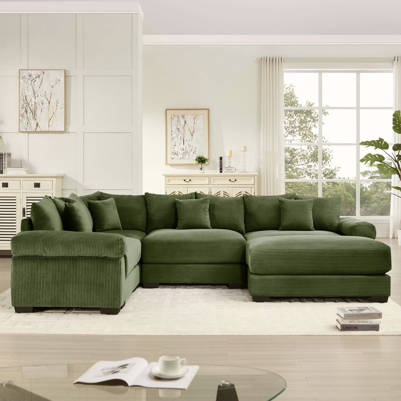 Canapé modulaire surdimensionné Cloud, Vert