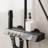 Black Shower System With LED Temperature Display & Rain Showerhead