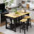47.3" Solid Rubberwood Kitchen Island with Power Outlets - Extra Large Work Surface, 2 Drawers & Open Shelves Storage Cabinet for Kitchen Dining Room, Farmhouse Style-962130408