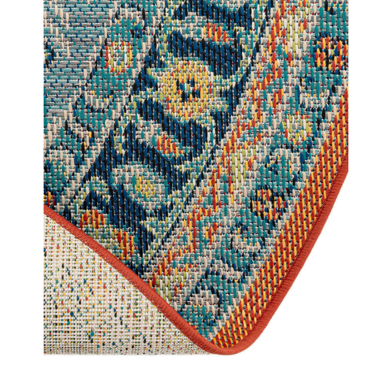Tapis intérieur / extérieur Felipe Marlenia, Rond 4 pi 1 po