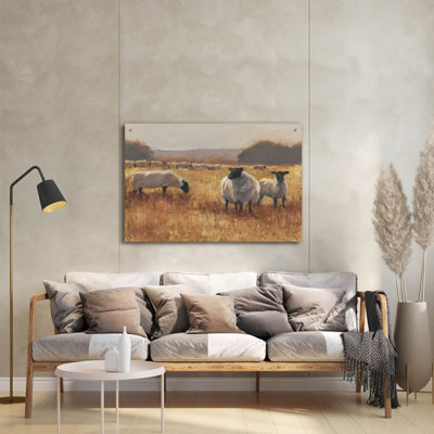 «Grazing At Sunset 2» par Ethan Harper, art mural en verre acrylique