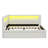 Full-Size Fully Upholstered Platform Bed With USB Ports, LED Illumination, And A Concealed Trundle-819658809