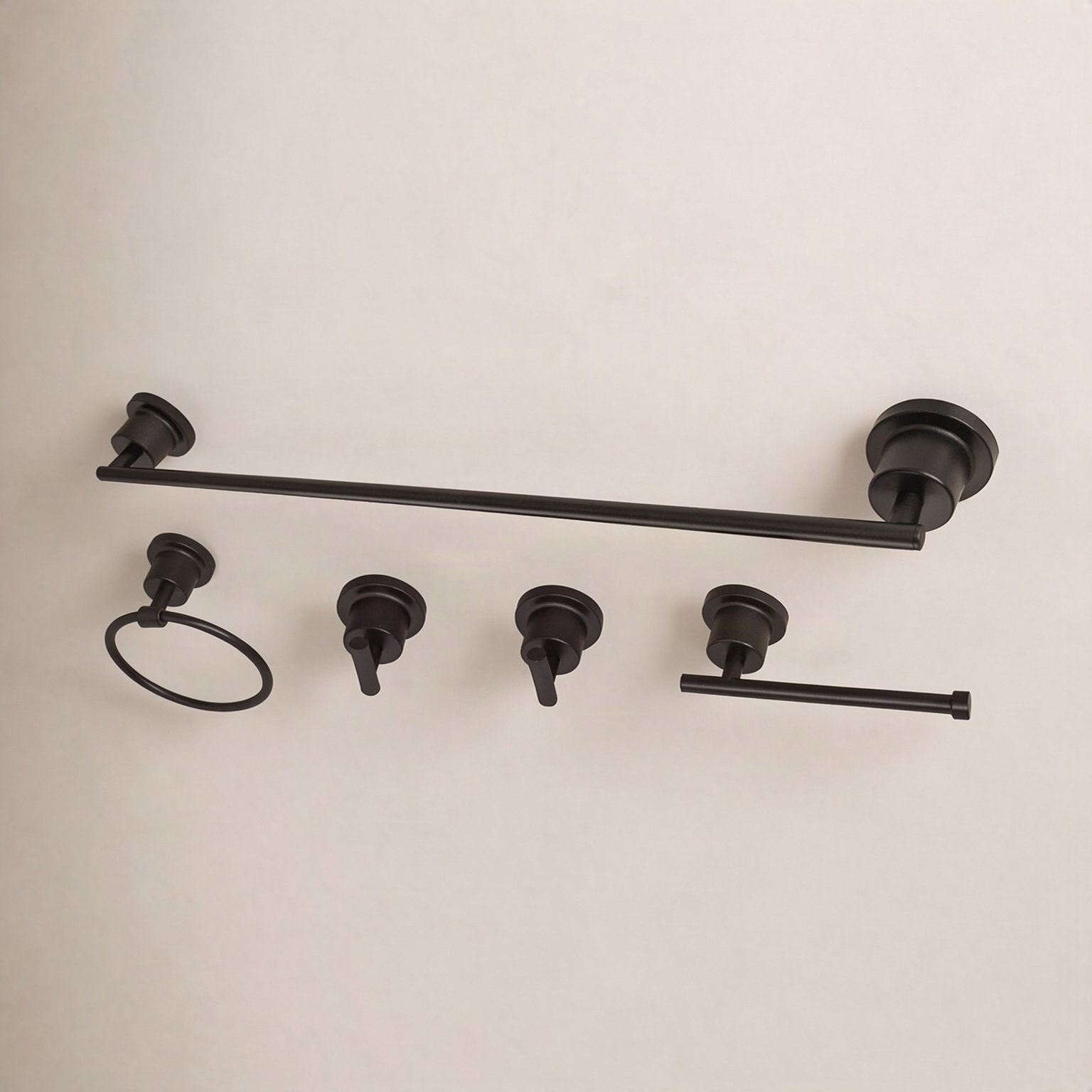 Kingston Brass Concord 5-Piece Bathroom Hardware Set, Oil Rubbed Bronze