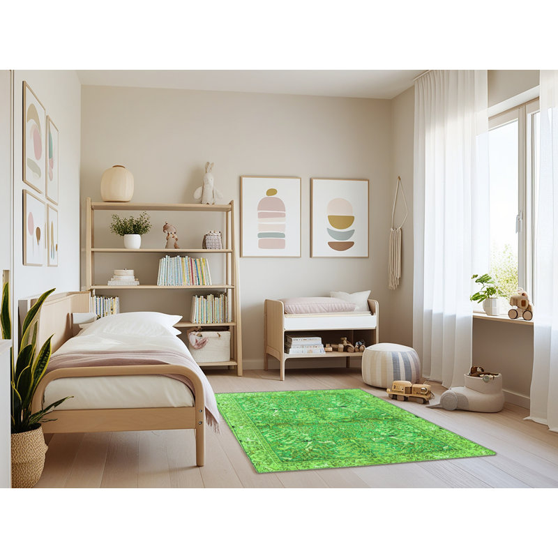 Washable Indoor Rug, Rectangle 4' x 6'
