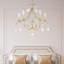 Lustre classique à 5 lumières de style bougie avec détails en cristal Maines-521620700