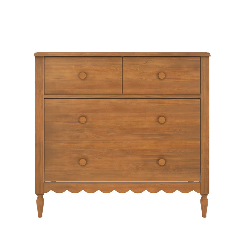 Commode 4 tiroirs Charlotte, pacane, Pacane
