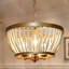 Lustre à 3 lumières avec décorations perlées Hatfrneld-337334674