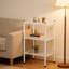 Unité de rangement multi-usage en métal 3 couches, blanc, pour différentes pièces - cadre, épissure, étagère
