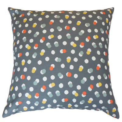 Gaoge Polka Dots Cotton Reversible Throw Pillow