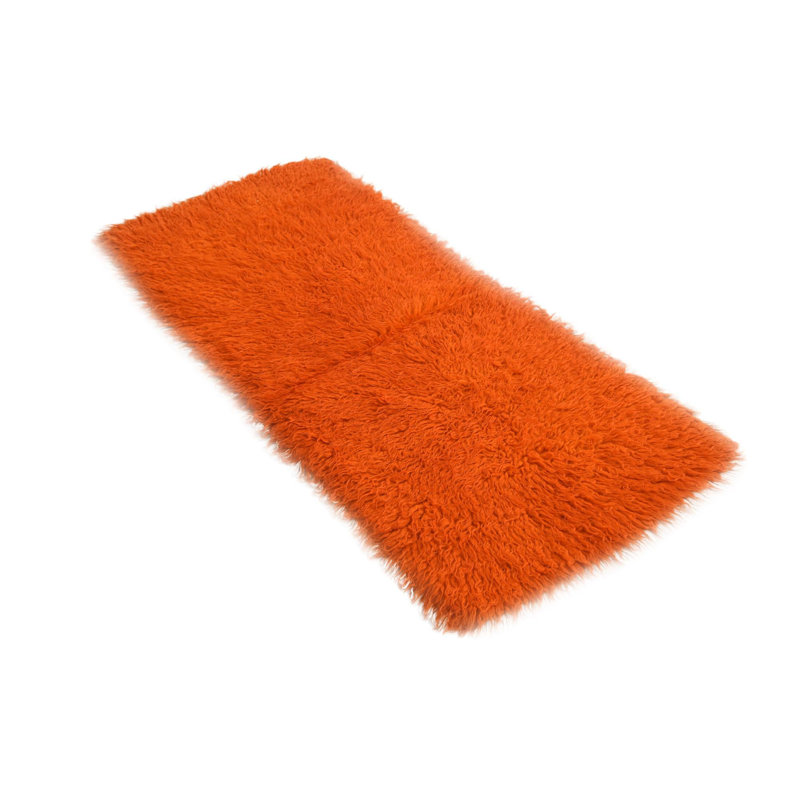 Tapis de couloir orange 5 pi 5 pi