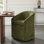 Chaise rembourrée avec housse lavable et roulettes