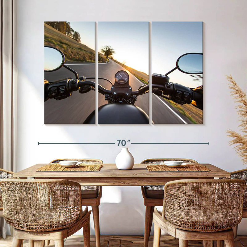 Mehar Motorcycle Ride, 42" H x 65" W