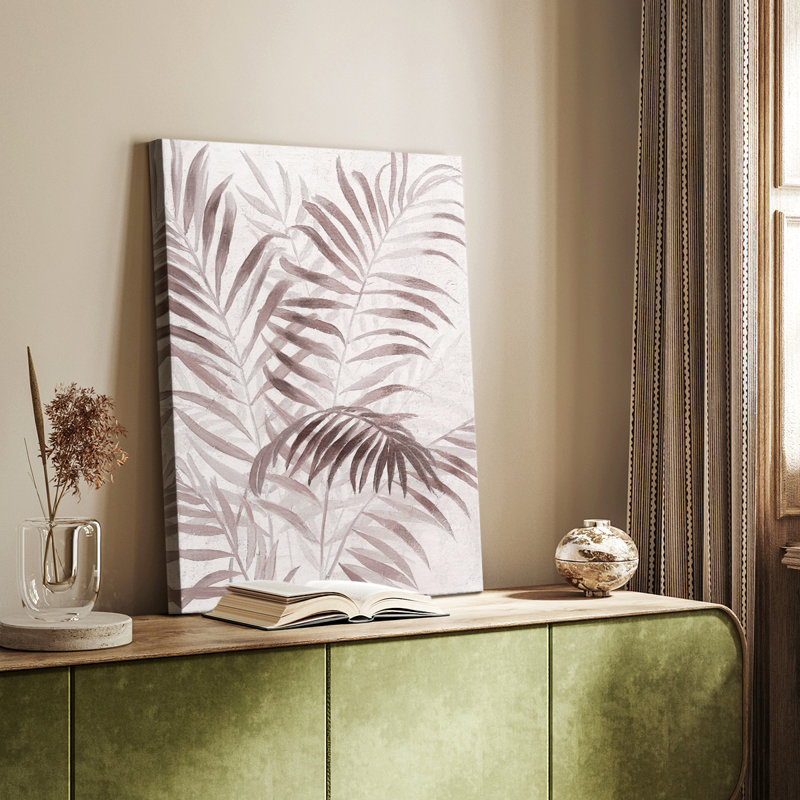 Inversed Island Palms I -Galerie enveloppée Cavas, H 18 po x l 12 po
