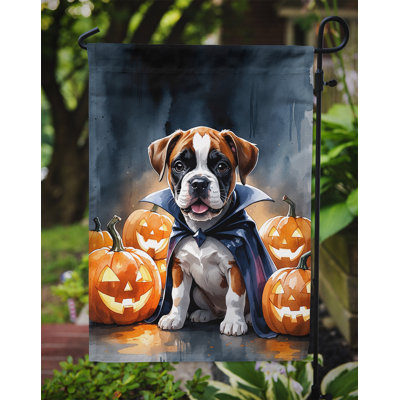 Drapeau de jardin chiot Halloween