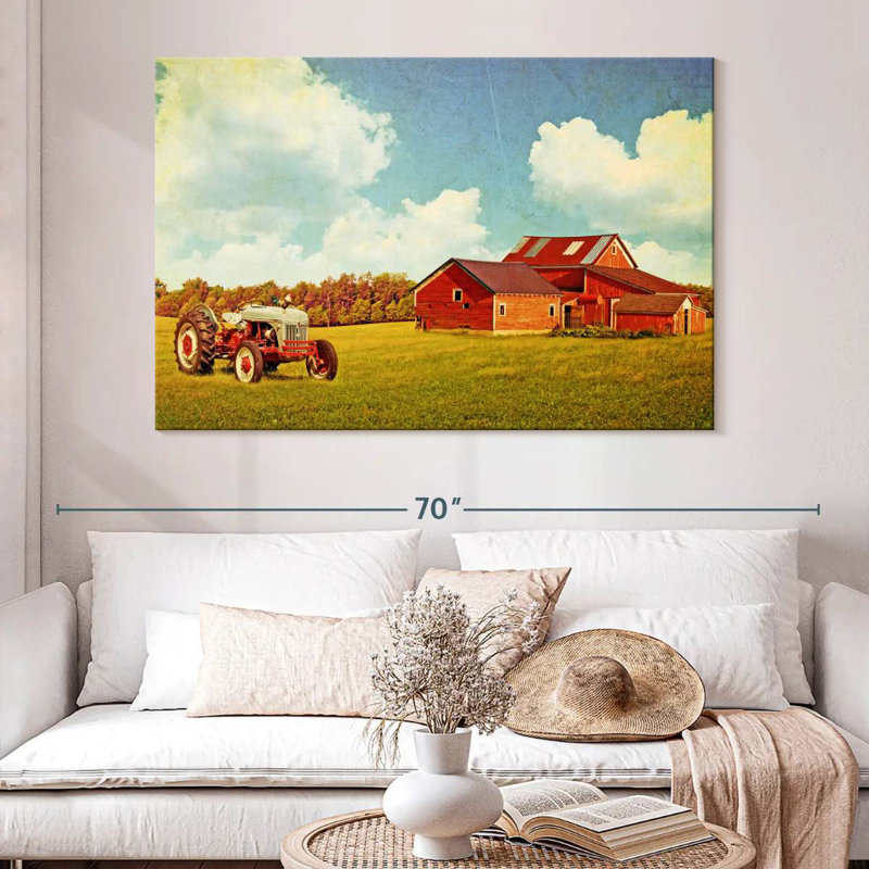 Lilie Old Farm Barn, H 34 po x l 51 po