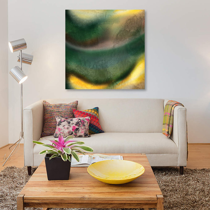 « woosh i », impression sur toile, H 37 po x l 37 po x P 1,5 po, Pas de tapis, Toile tendue