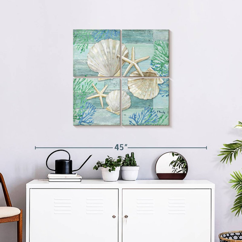 Aletra Clearwater Shells III, 26" H x 26" W