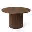 Table de salle à manger ronde en bois massif 47,2 po Charleily-1893583081