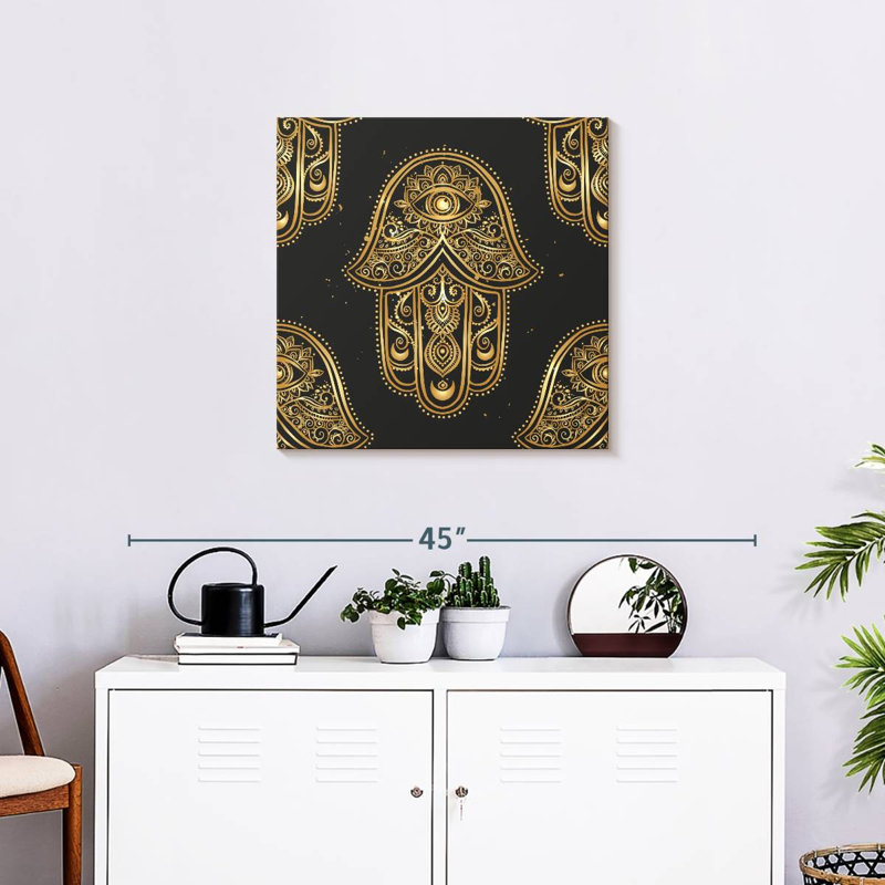Hamsa ornementale Kerrick, H 24 po x l 24 po